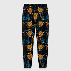 Мужские брюки Золотая цепь с леопардами