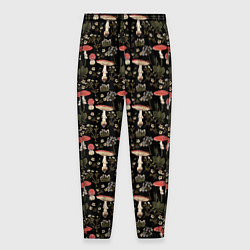 Мужские брюки Goblincore - мухоморы