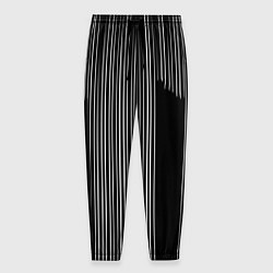 Брюки на резинке мужские Visual zebra stripes, цвет: 3D-принт