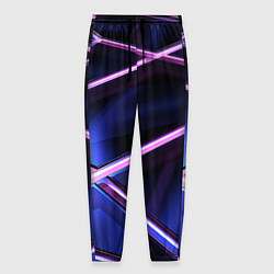 Мужские брюки Фиолетовая геометрическая абстракция