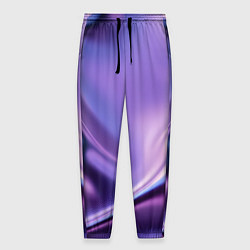 Мужские брюки Голография - изгибающийся металлический фиолетовый
