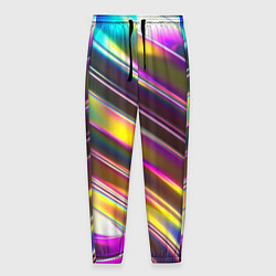 Мужские брюки Неоновый скрученный металл разноцветный
