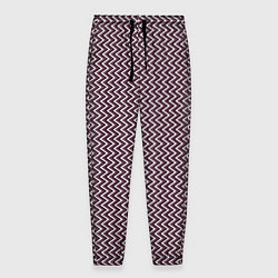 Мужские брюки Треугольные полосы пыльно-розовый