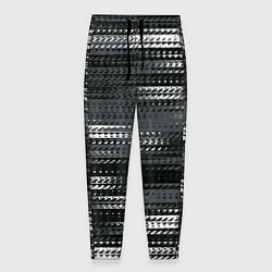Мужские брюки Тёмный серый абстрактные полосы