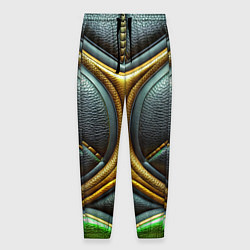 Мужские брюки Футуристичная текстура из кожи