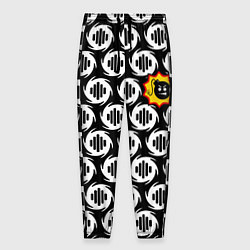 Брюки на резинке мужские Serious Sam logo pattern, цвет: 3D-принт