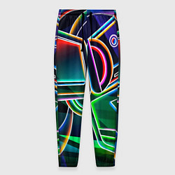 Мужские брюки Неоновая психоделика геймер