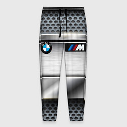 Брюки на резинке мужские BMW metal texture, цвет: 3D-принт