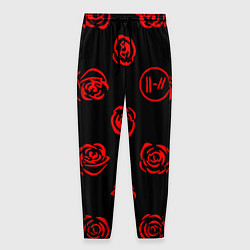 Мужские брюки Twenty one pilots rose pattern