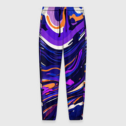 Мужские брюки Разноцветная абстракция разводов
