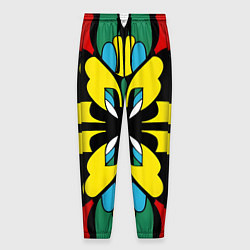 Брюки на резинке мужские Яркий калейдоскоп, цвет: 3D-принт