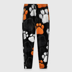 Брюки на резинке мужские Мохнатые лапки, цвет: 3D-принт