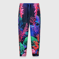 Мужские брюки Подводный мир с кораллами