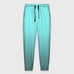 Мужские брюки Градиент текстура с точками голубой
