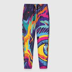 Брюки на резинке мужские Глаза вселенной, цвет: 3D-принт