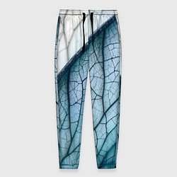 Брюки на резинке мужские Листья с прожилками, цвет: 3D-принт