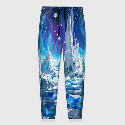 Брюки на резинке мужские Космический фантастический пейзаж, цвет: 3D-принт