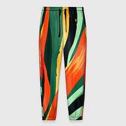Мужские брюки Тропическая жаркая абстракция