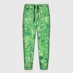 Брюки на резинке мужские Фисташковый текстура напыление, цвет: 3D-принт