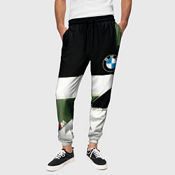 Брюки на резинке мужские BMW логотип, цвет: 3D-принт — фото 2