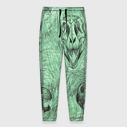 Мужские брюки Черепа динозавров - эскиз