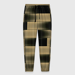 Брюки на резинке мужские Color yellow square, цвет: 3D-принт