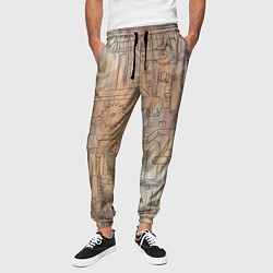 Брюки на резинке мужские Стимпанк элементы, цвет: 3D-принт — фото 2