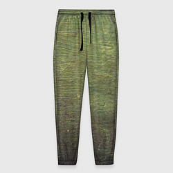 Брюки на резинке мужские Абстракция - old board painted with green paint, цвет: 3D-принт
