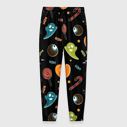 Брюки на резинке мужские Halloween black, цвет: 3D-принт