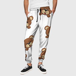 Брюки на резинке мужские Мордашка мишки, цвет: 3D-принт — фото 2