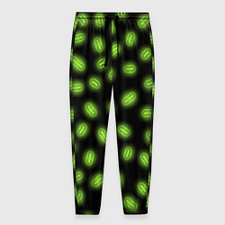 Брюки на резинке мужские Неоновые бактерии, цвет: 3D-принт