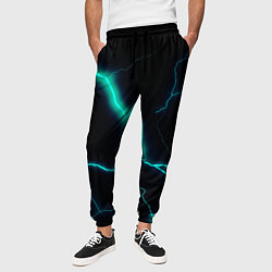Брюки на резинке мужские Dark blue, цвет: 3D-принт — фото 2