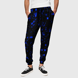 Брюки на резинке мужские Color blue khaki, цвет: 3D-принт — фото 2