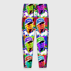 Брюки на резинке мужские Donald Trump - pop art poster, цвет: 3D-принт