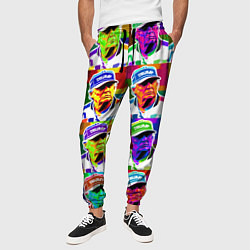 Брюки на резинке мужские Donald Trump - pop art poster, цвет: 3D-принт — фото 2