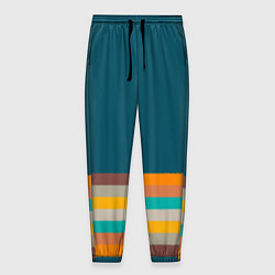 Брюки на резинке мужские Индиго и шумовой градиент заката с текстурой, цвет: 3D-принт