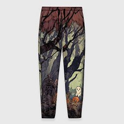 Брюки на резинке мужские Призрачный лес, цвет: 3D-принт