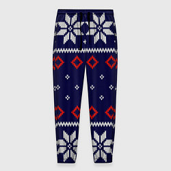 Мужские брюки Вязаный новогодний узор