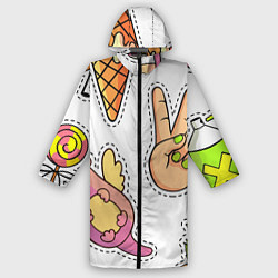 Дождевик мужской Emoji, цвет: 3D-принт