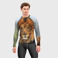 Рашгард мужской Красавец лев, цвет: 3D-принт — фото 2