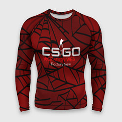 Рашгард мужской Cs:go - Crimson Web Style Factory New Кровавая пау, цвет: 3D-принт