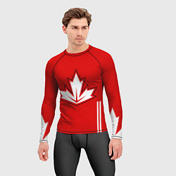 Рашгард мужской Сборная Канады: домашняя форма, цвет: 3D-принт — фото 2