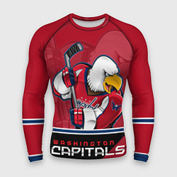 Рашгард мужской Washington Capitals, цвет: 3D-принт