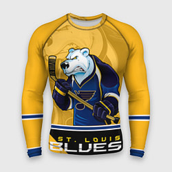 Рашгард мужской St. Louis Blues, цвет: 3D-принт