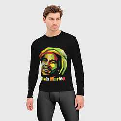 Рашгард мужской Bob Marley Smile, цвет: 3D-принт — фото 2