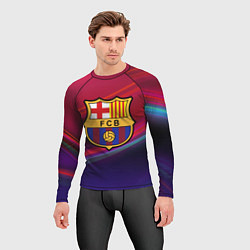 Рашгард мужской ФК Барселона, цвет: 3D-принт — фото 2