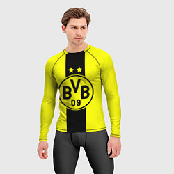 Рашгард мужской BVB FC: Yellow line, цвет: 3D-принт — фото 2