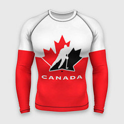 Рашгард мужской Canada Team, цвет: 3D-принт