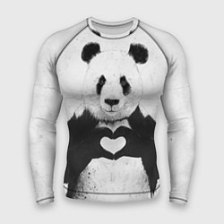 Рашгард мужской Panda Love, цвет: 3D-принт