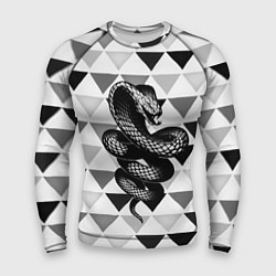 Рашгард мужской Snake Geometric, цвет: 3D-принт